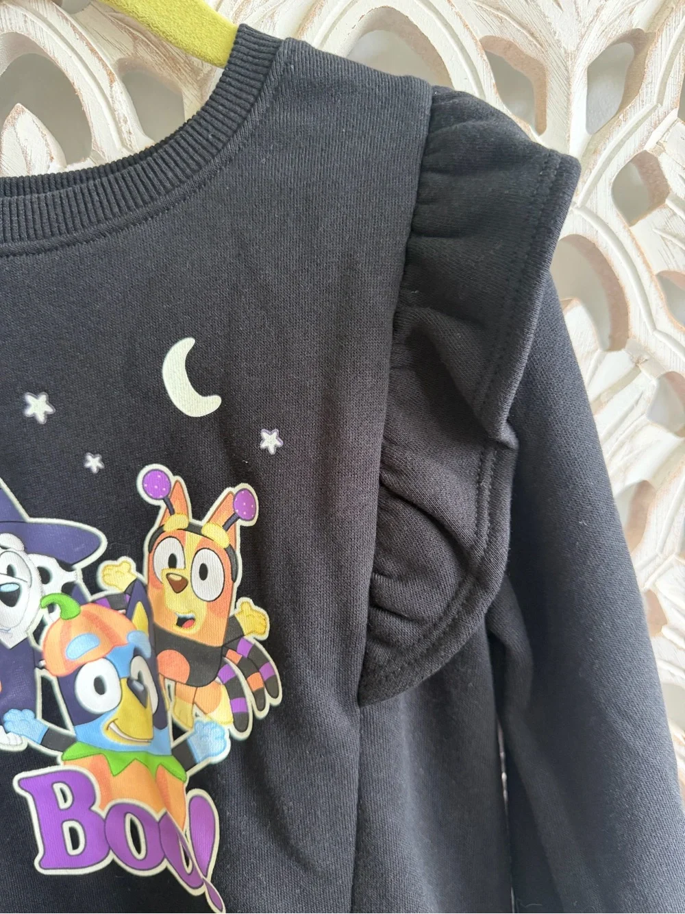 Bluey Girls Halloween Sweatshirt + NWT Star Leggings Outfit Size 6/6X